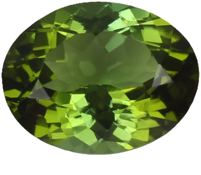 9.8x7.7mm Oval Green Tourmaline