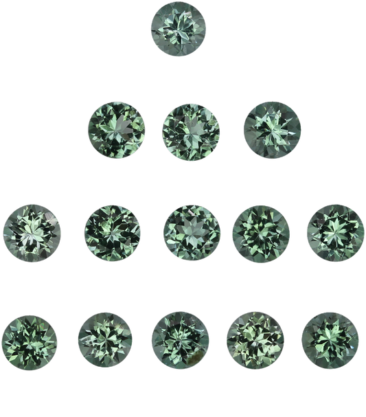 4.5mm Round Mint Green Tourmaline