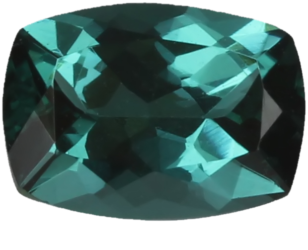 7.1x5.2mm Cushion Medium Blue-Green Tourmaline