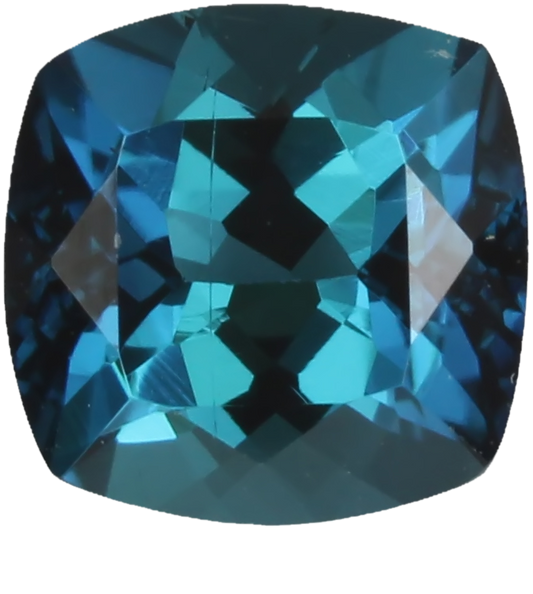 6.5mm Cushion Medium Blue Tourmaline