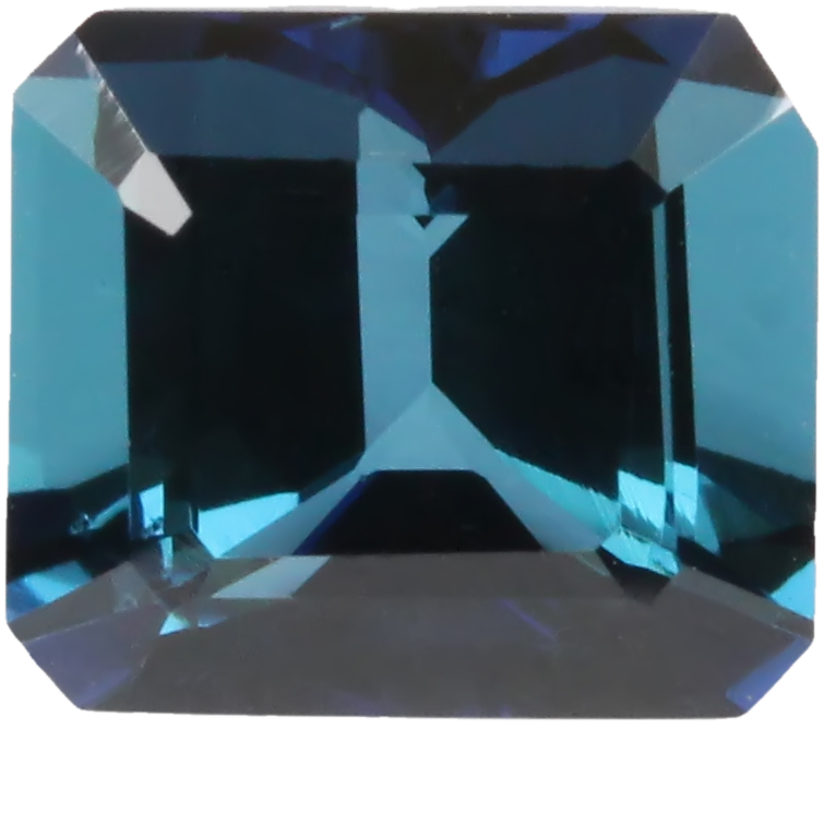 1.47ct Emerald Cut Deep Blue Tourmaline