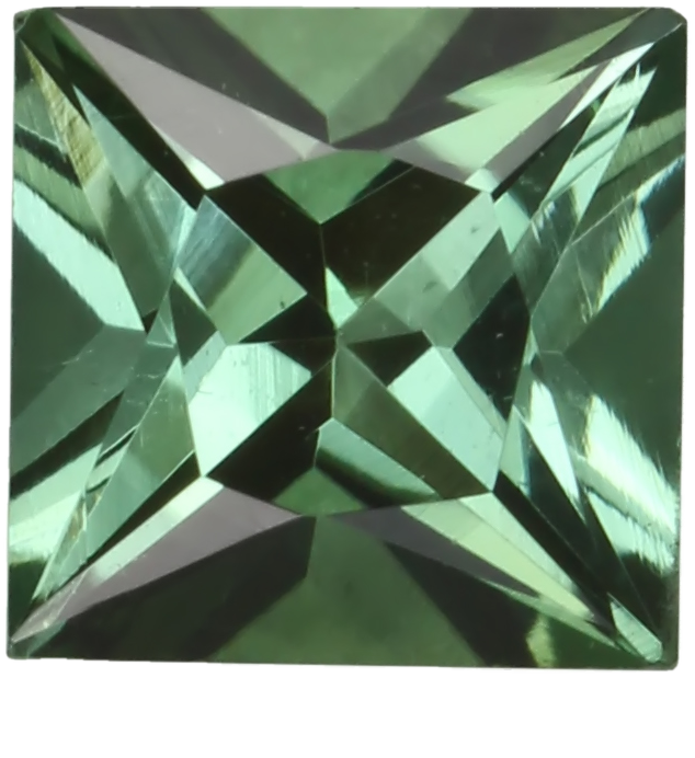 5.5mm Princess Cut Mint Green Tourmaline