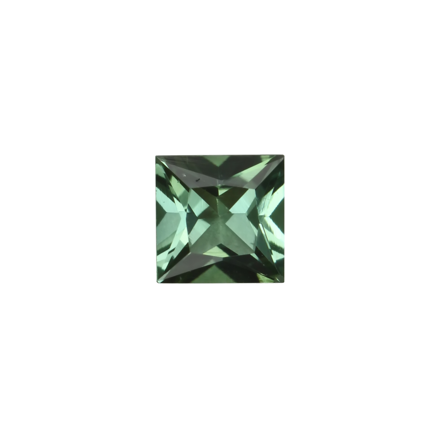 5mm Princess Cut Mint Green Tourmaline