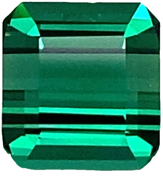 4.69ct Emerald Cut Medium Blue-Green Tourmaline