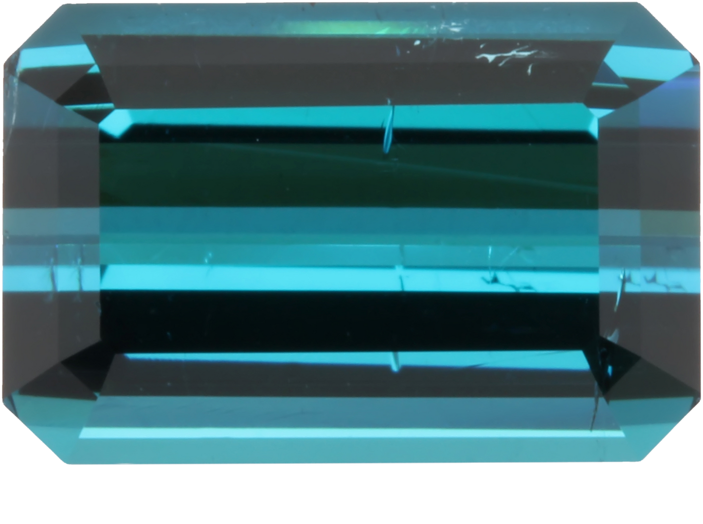 Emerald Cut Deep Blue Tourmaline
