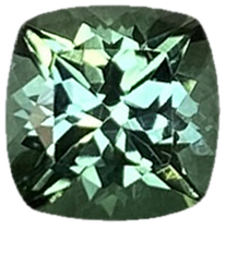 6.5mm Cushion Mint Green Tourmaline