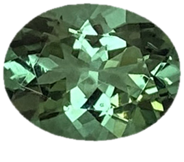 1.26ct Oval Medium Blue-Green Tourmaline