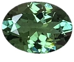 8x6mm Oval Medium Blue-Green Tourmaline