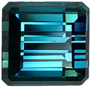 6.23ct Emerald Cut Deep Blue Tourmaline