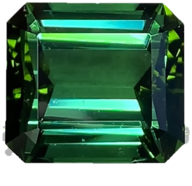 Emerald Cut Blue-Green Tourmaline