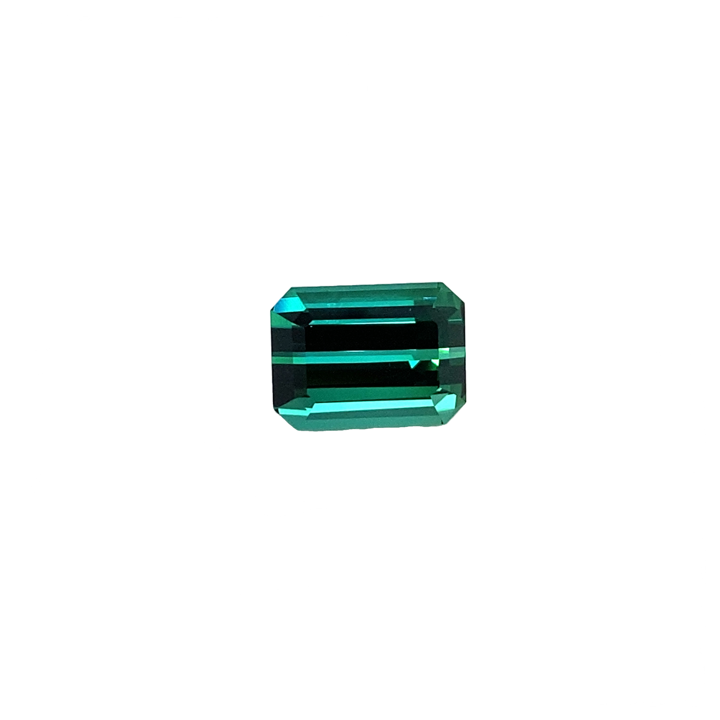 4.61ct Emerald Cut Medium Blue-Green Tourmaline