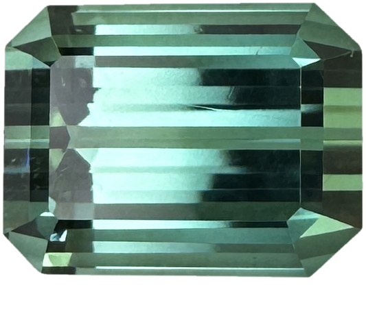 16.94ct Emerald Cut Lagoon Blue Tourmaline