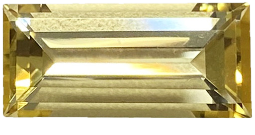 10.27ct Baguette Yellow Tourmaline