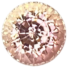 8.7mm Round Bi-Color Light Pink Tourmaline