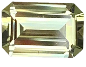3.1ct Emerald Cut Light Yellow Tourmaline