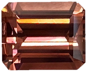 8.9x7.2mm Emerald Cut P Color Tourmaline