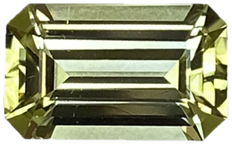 2.15ct Emerald Cut Light Green Tourmaline