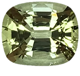 1.84ct Cushion Light Green Tourmaline