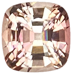 7.4mm Cushion Light Pink Tourmaline
