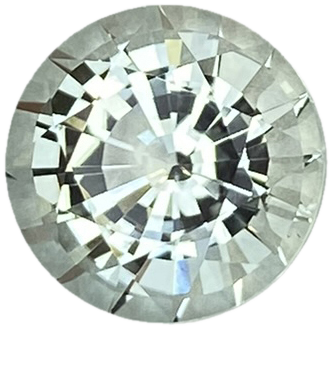 3.17ct Round Colorless Tourmaline