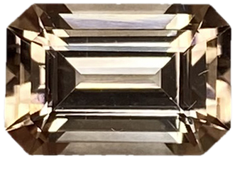 2.11ct Emerald Cut Peach Tourmaline