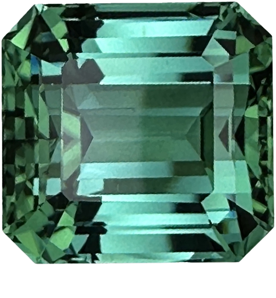 14.15ct Emerald Cut Medium Blue-Green Tourmaline