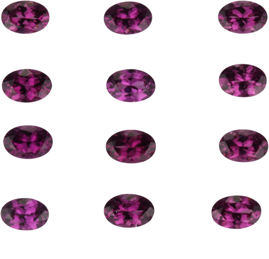 6x4mm Oval Purple Garnet