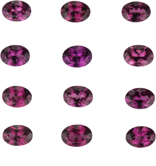 7x5mm Oval Purple Garnet