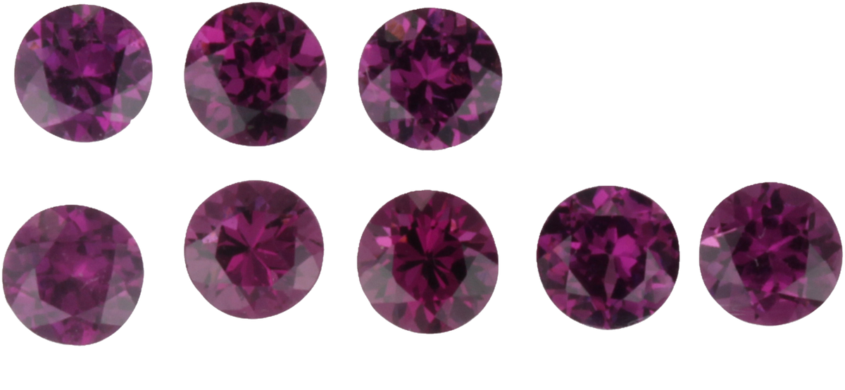5mm Round Puple Purple Garnet