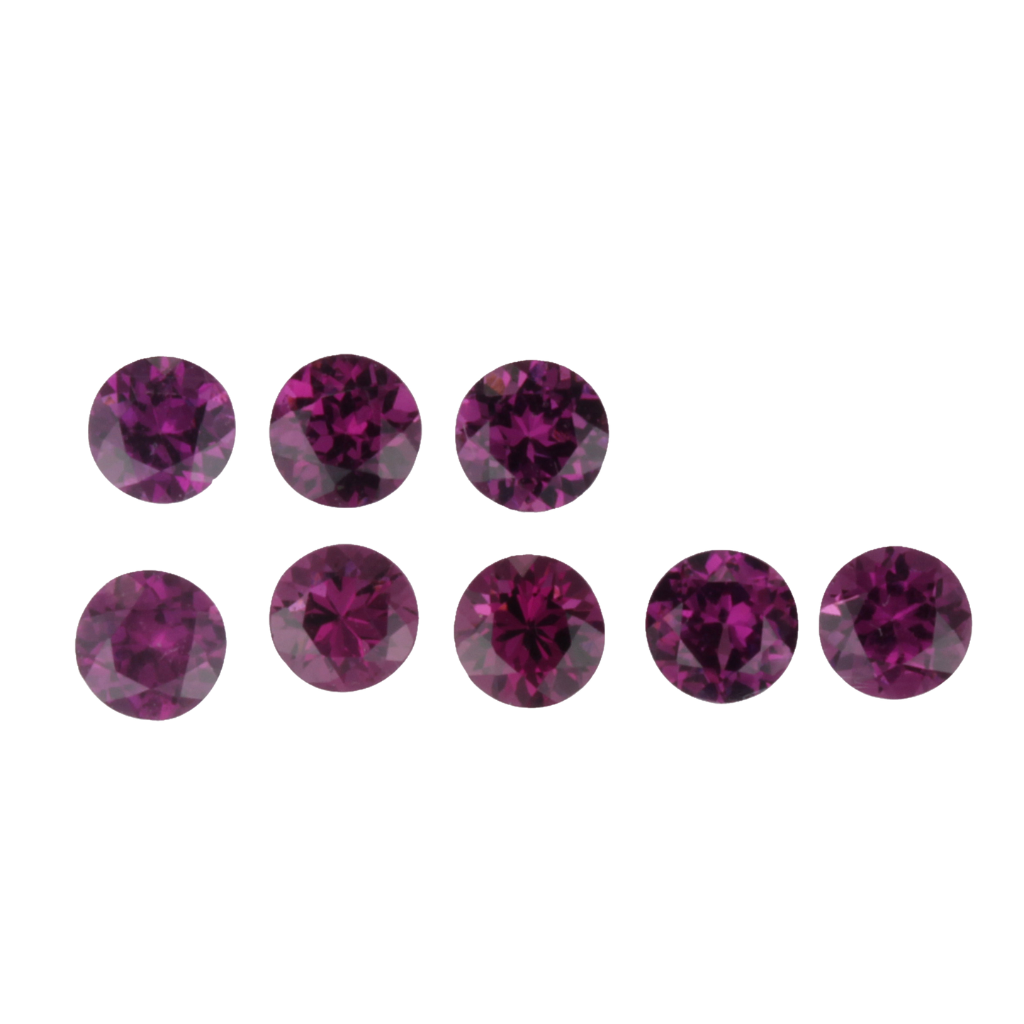 5mm Round Puple Purple Garnet