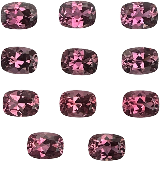 8x6mm Cushion Medium Pink Tourmaline
