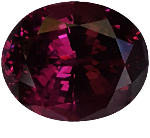 6.51ct Oval AAA Color Rhodolite