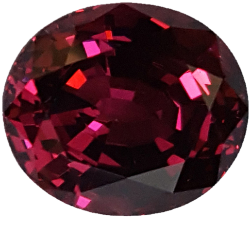 8.23ct Oval AAA Color Rhodolite