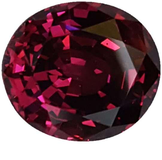 8.23ct Oval AAA Color Rhodolite