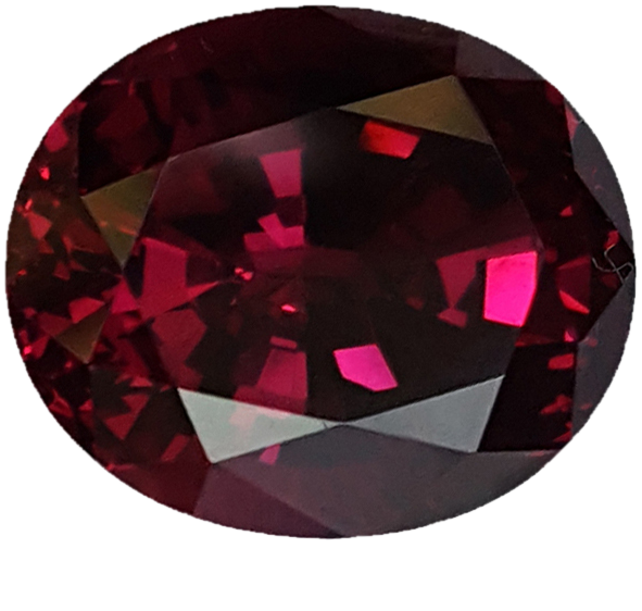 8.86ct Oval Open Burgundy Rhodolite