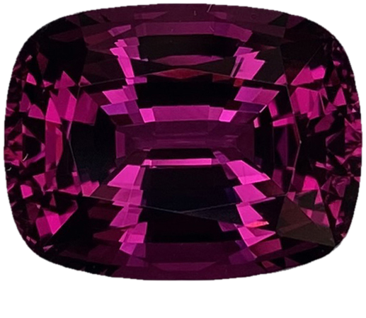 10.39ct Cushion Open Burgundy Rhodolite
