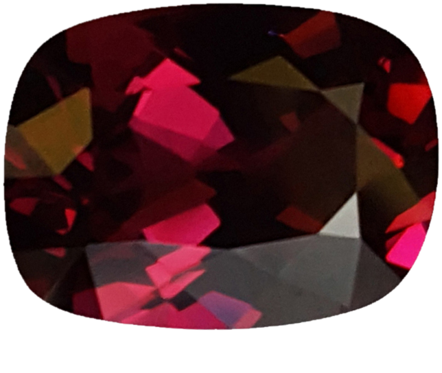 9.34ct Cushion Open Burgundy Rhodolite