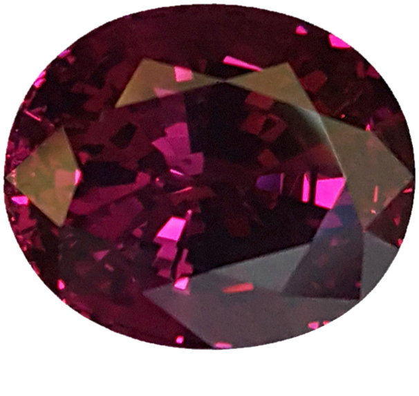 10.54ct Oval AAA Color Rhodolite