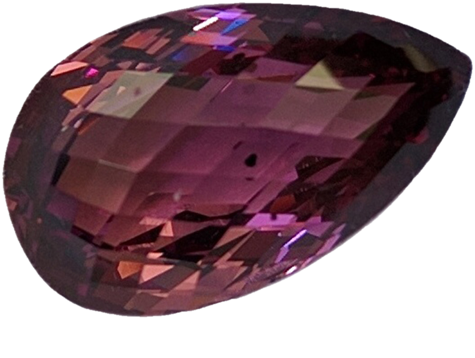 9.67ct Briolette Light Pink Rhodolite