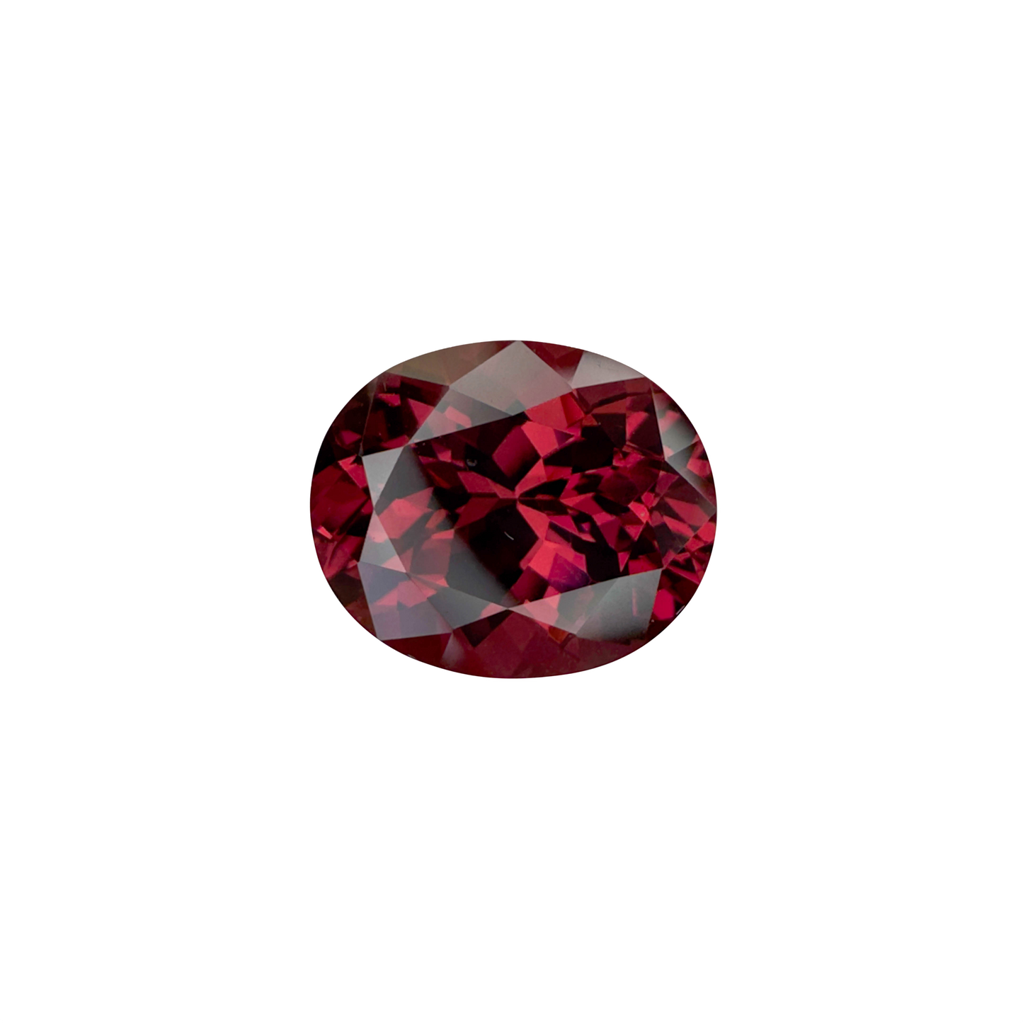 7.43ct Oval Malaya Garnet Hues Rhodolite