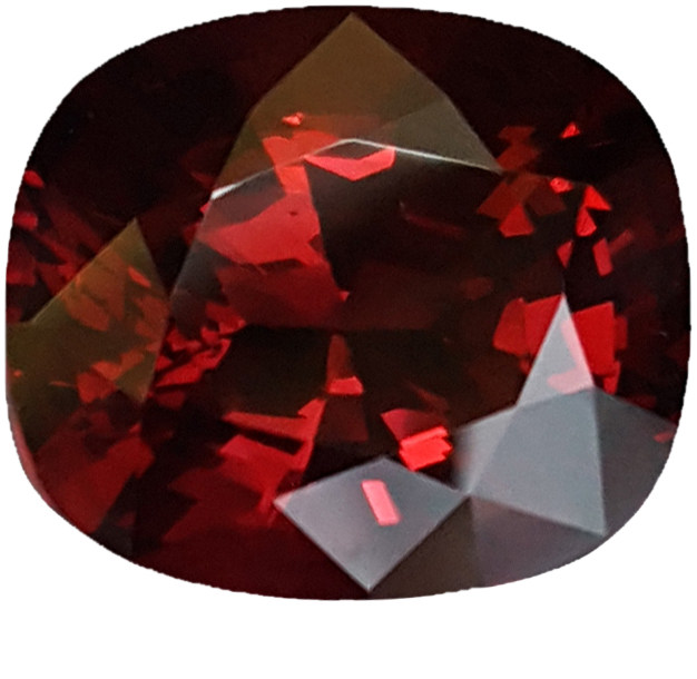 12.49ct Cushion Open Reddish Rhodolite