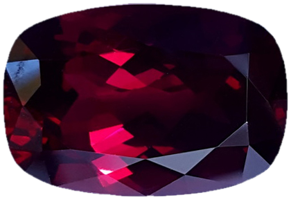 17.71ct Cushion Open Burgundy Rhodolite