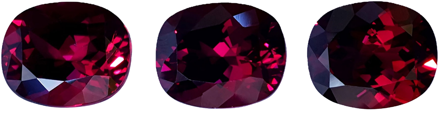 5.52ct Cushion Open Burgundy Rhodolite