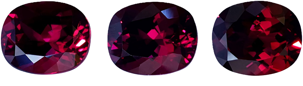 5.52ct Cushion Open Burgundy Rhodolite