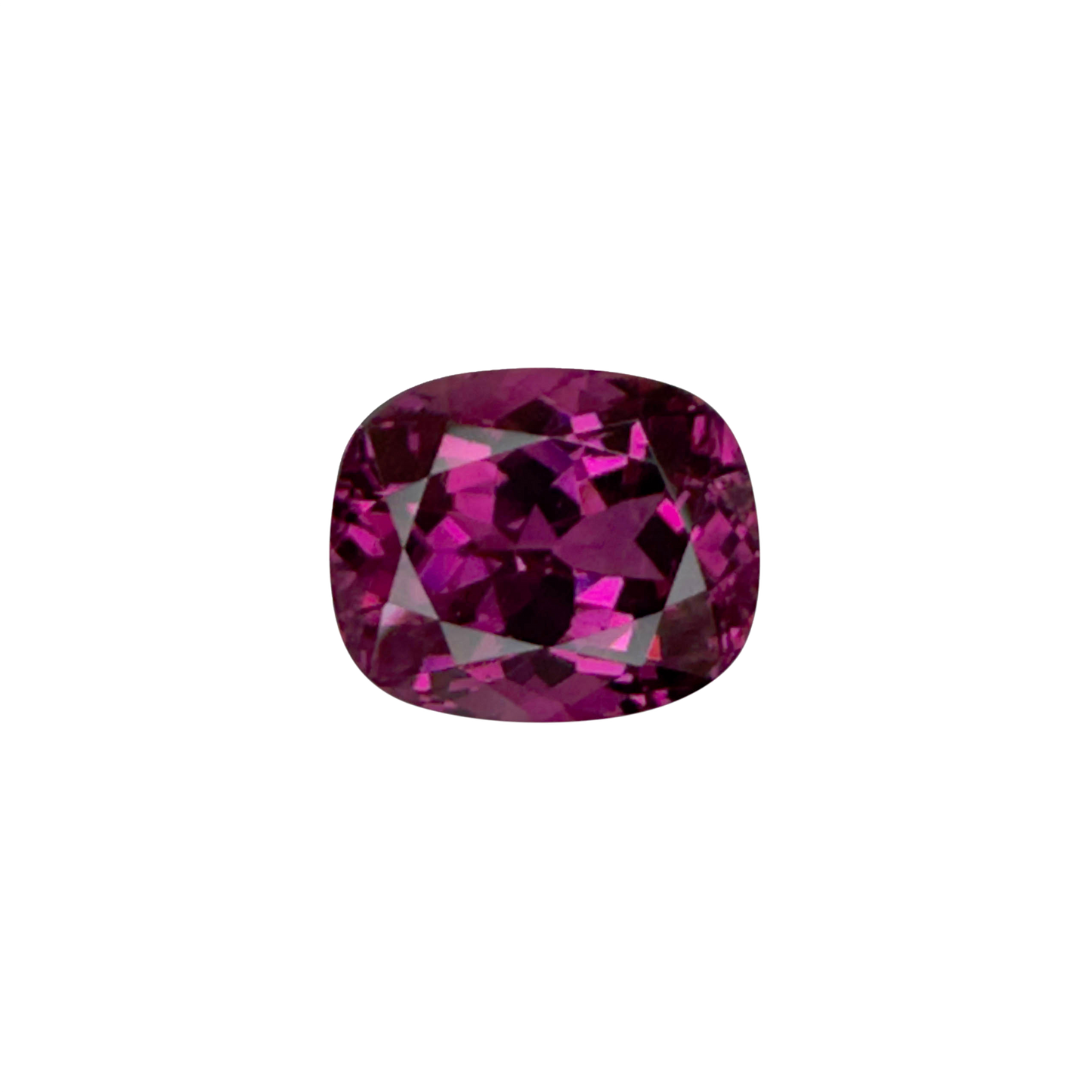 6.82ct Cushion Open Burgundy Rhodolite