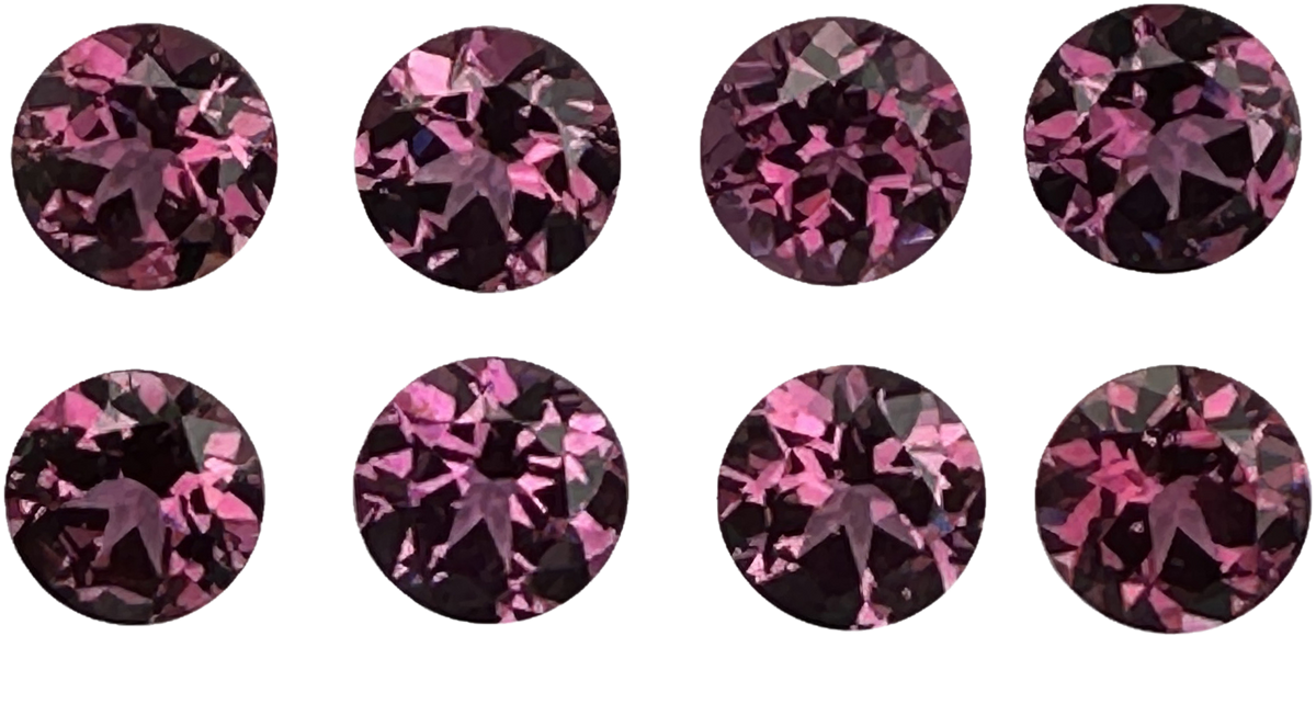 8.0mm Round Rhodolite Garnet
