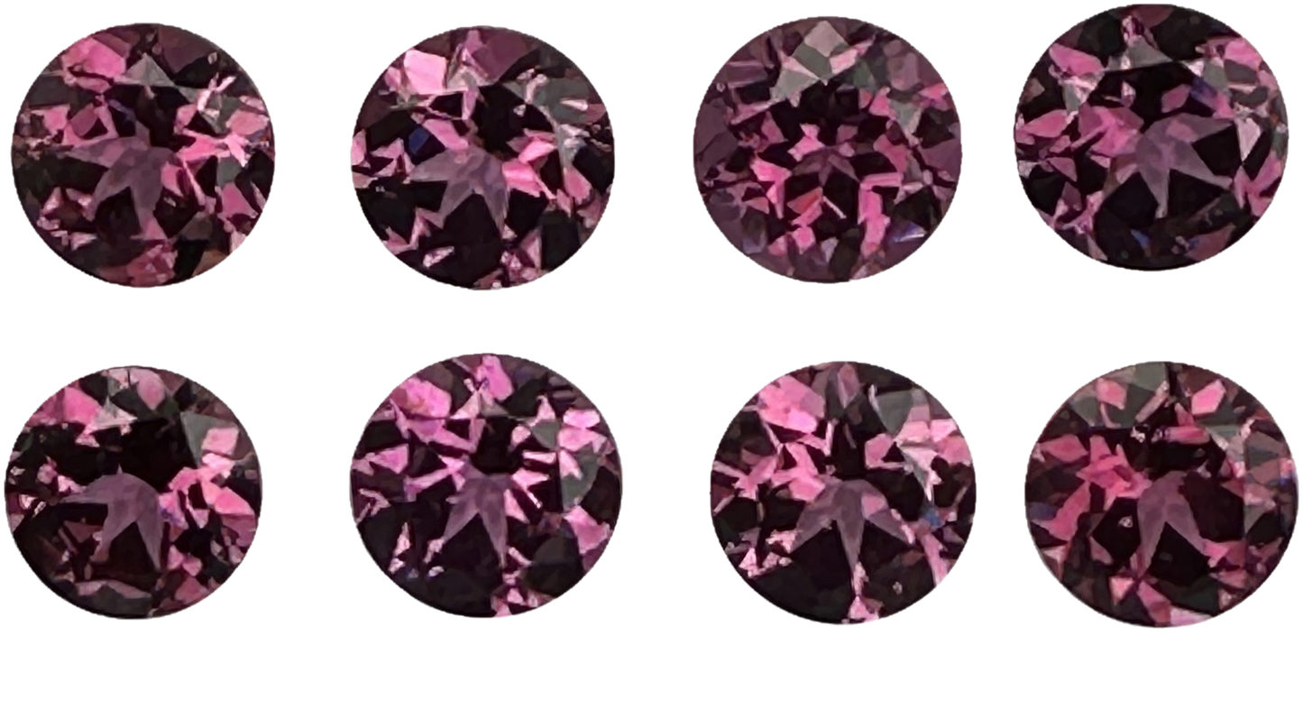 8.0mm Round Rhodolite Garnet