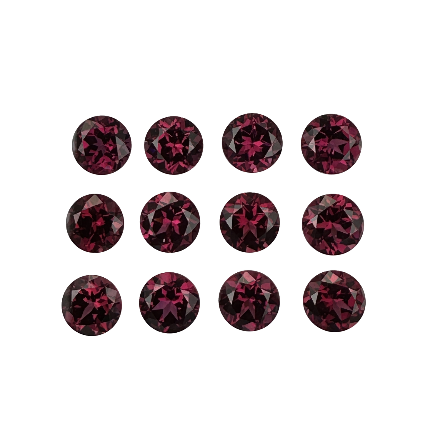 7.5mm Round Rhodolite Garnet