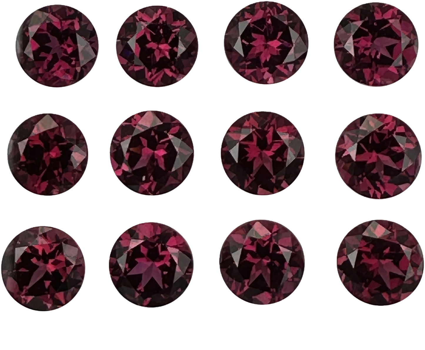 7.5mm Round Rhodolite Garnet