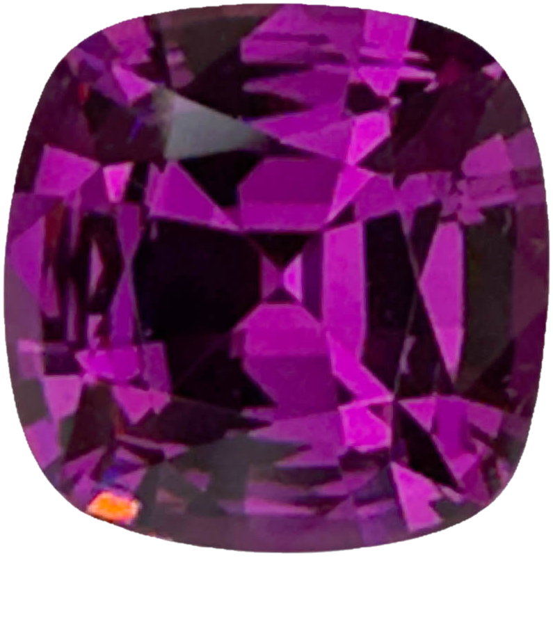 7.74ct Cushion AAA Color Rhodolite